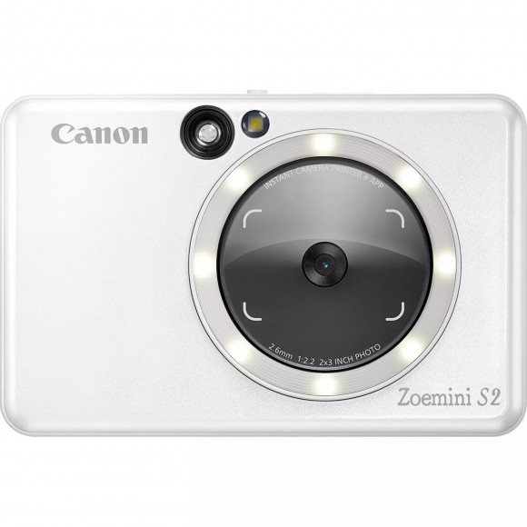 Canon Zoe Mini S2 Instant Camera Printer - Pearl White 